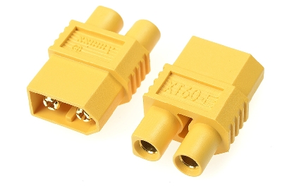 G-Force RC - Power adapterconnector - XT-60 connector man. <=> EC-3 connector man. - 2 st